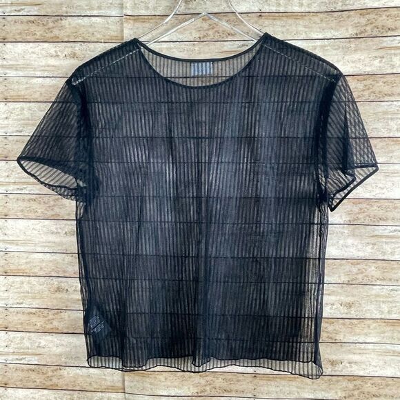 Babaton Black Mrsh Top sz Sm - Picture 2 of 5